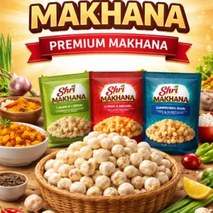 SHRI Makhana – Premium Roasted Foxnuts | Healthy Snacks for Weight Loss & Wellness"